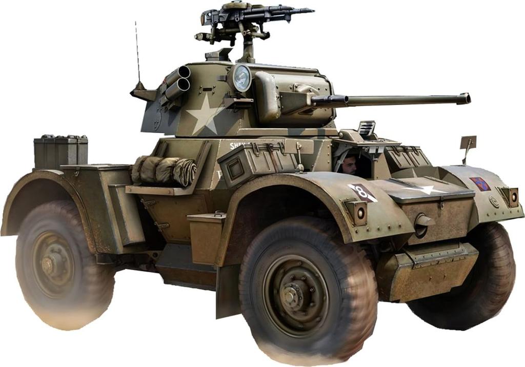 IBG British Daimler Armored Car Plastic Model Kit PB72144 1/72 Mk.1