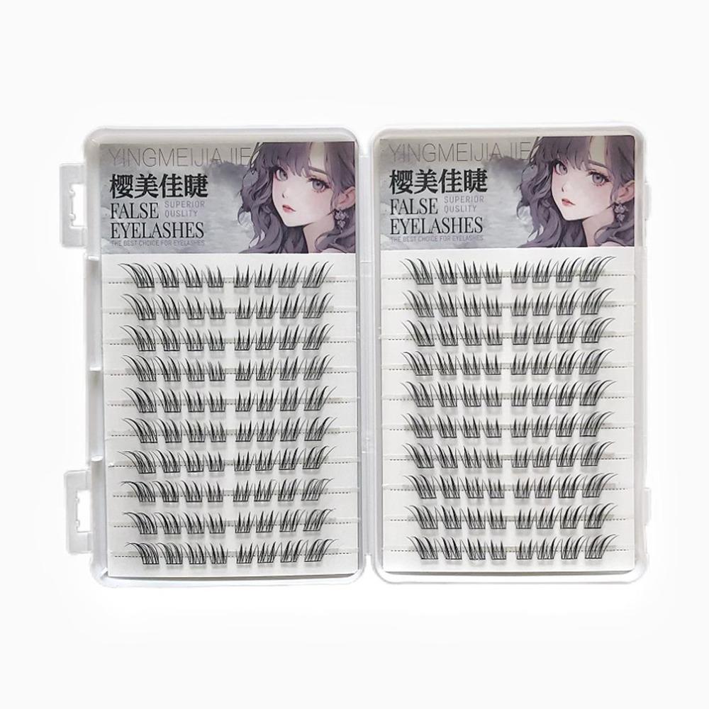 9-13mm Lengths Glue-free Eyelashes 6/10/20 Rows Korean Style Lashes  DIY Eye Makeup