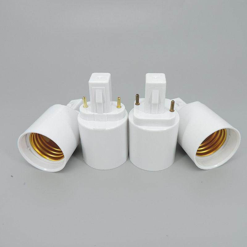 ABS LED AC G23 G24 To E27 power Adapter Socket Halogen CFL Light Lamp Base Converter G23 to E27 Bulb Holder 2pin 4pin 110V 220V