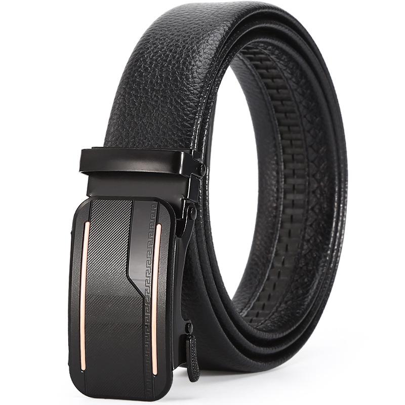 Belt Men'S Business Automatic Buckle Belt Chaozhongqing Pants Belt Stall