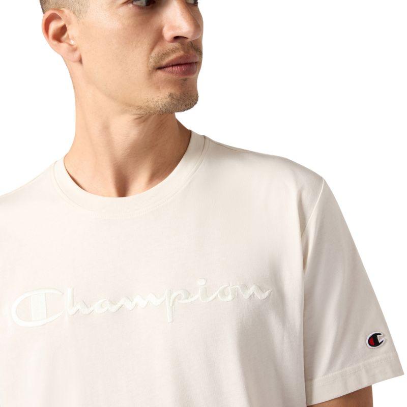 Champion Men's SS Tee T-Shirt Cream 220273 WW056 - Size M