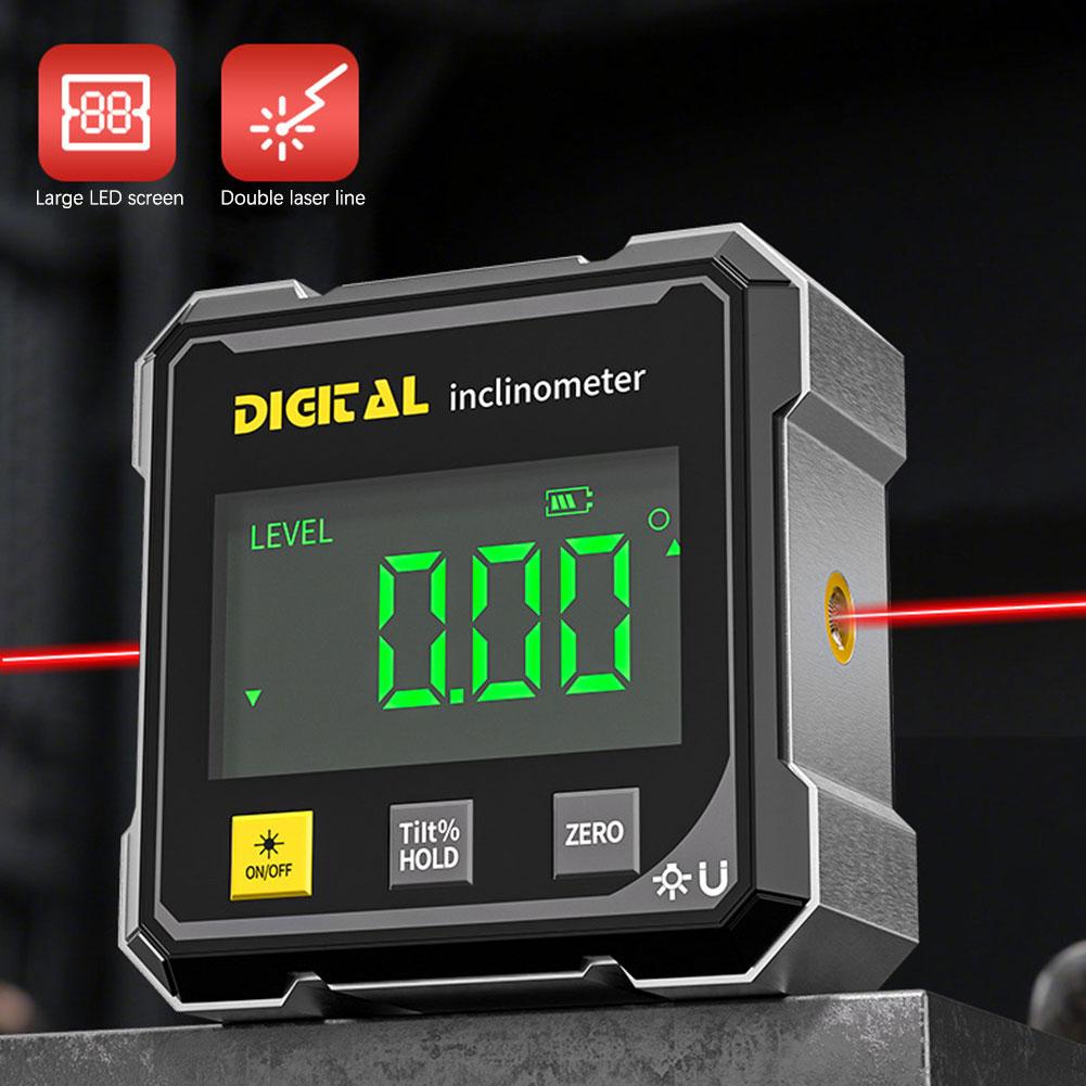 Digital Angle Finder With Electronic Lasers Slope Meter Angle Measurement For Road Bridges Slope Inspection