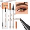 New Wild Eyebrow Liquid Four-Claw Eyebrow Pencil Waterproof And Makeup-Free, Natural And Smooth Four-Headed Bifurcated Eyebrow Pencil Beauty