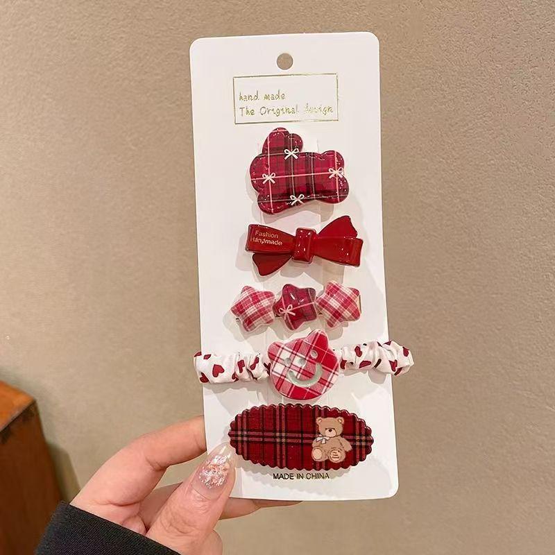 Children'S Hairpin Bag Cloth, Duck Bill Clip Cloth, Bow Root, Princess Hairpin, Cute Little Flower Girl Hair Accessories