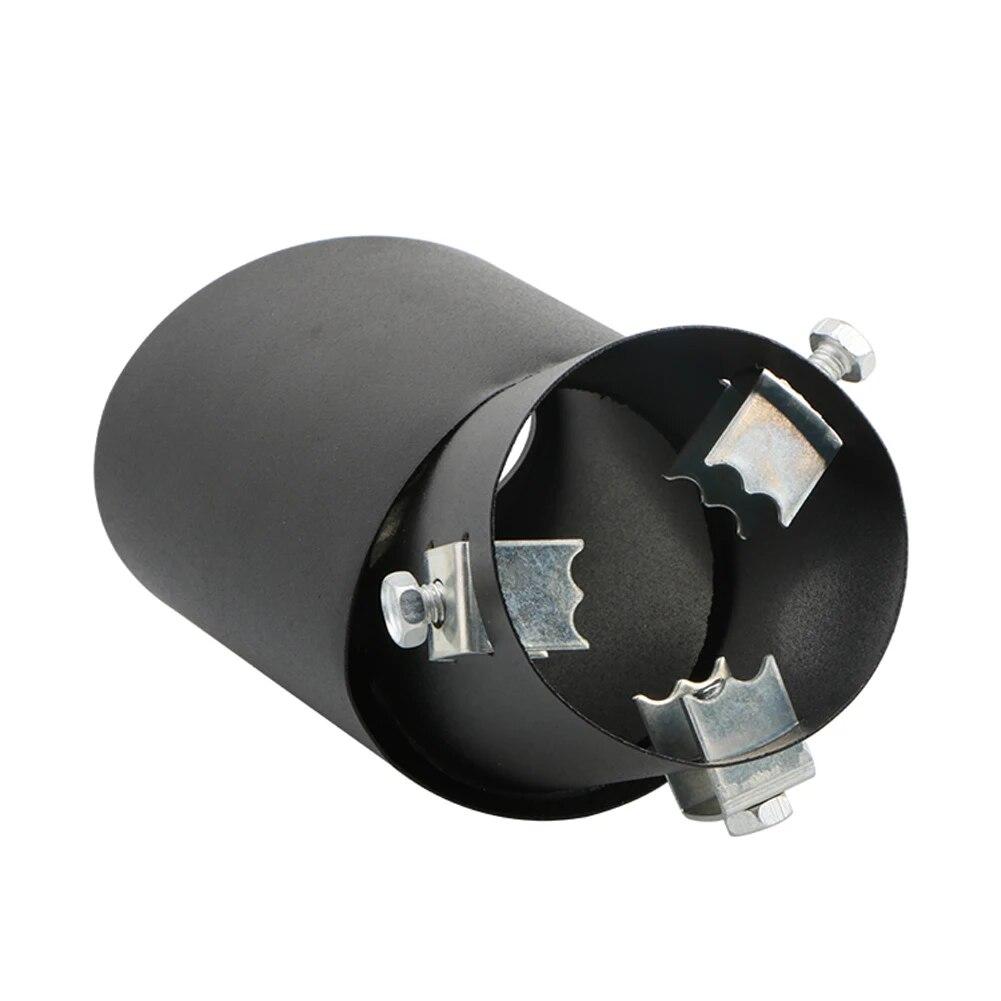 Vârf universal de eșapament pentru mașină, rotund, din aliaj de aluminiu, tobe de eșapament, garnitură spate, duză pentru țeavă de eșapament auto, admisie țeavă de amortizor 63 mm