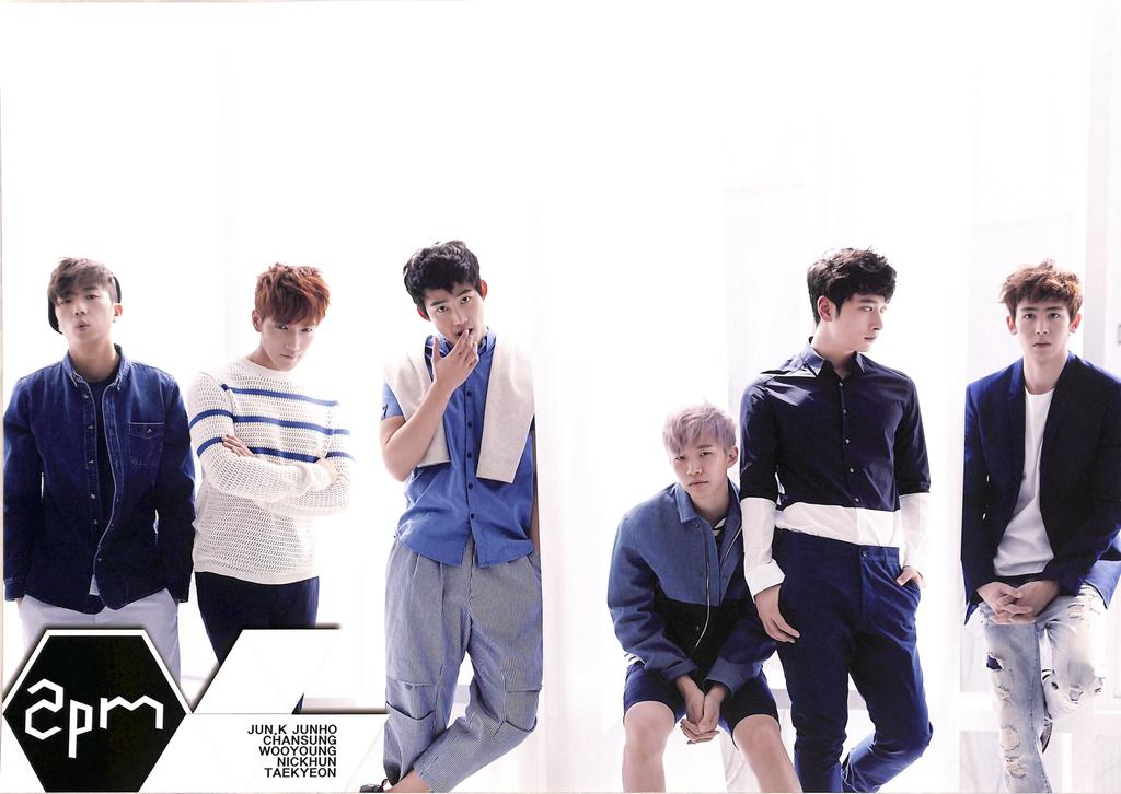 2PM Goods Poster A3 Size 12 Sheets Sticker 1 Sheet Set + [Used]