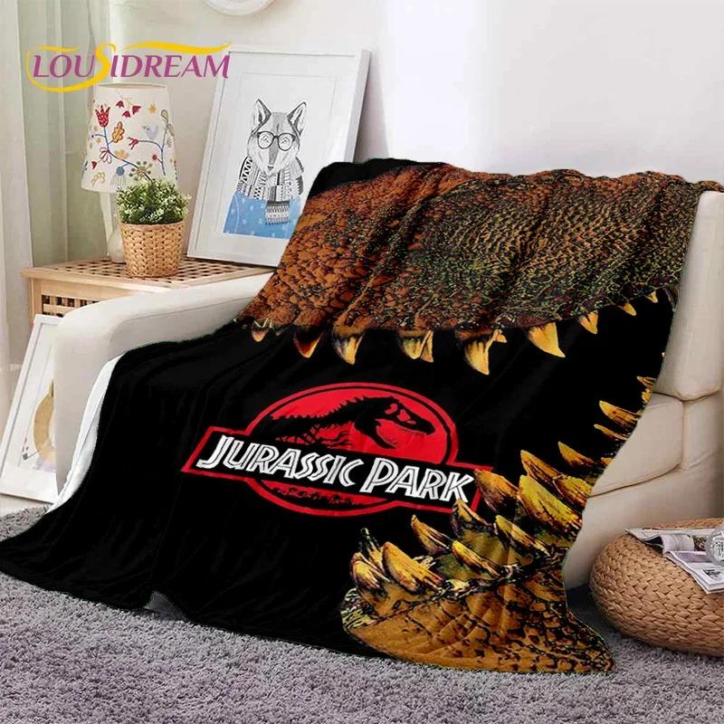 3D Cartoon Jurassic Park Dinosaur Dino Soft Flannel Blankets,Throw Blanket Comfortable Blanket for Picnic Beds Home Bedroom Kids