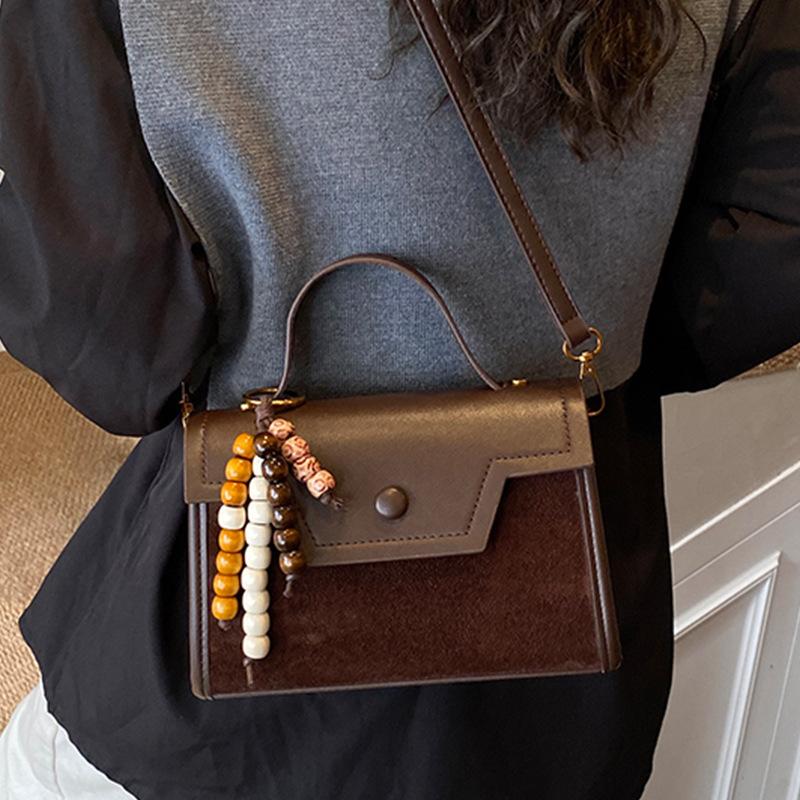 Retro Fashion Handbag Women's 2025 New High-end Casual Small Square Bag Commuter Popular Shoulder Messenger Bag