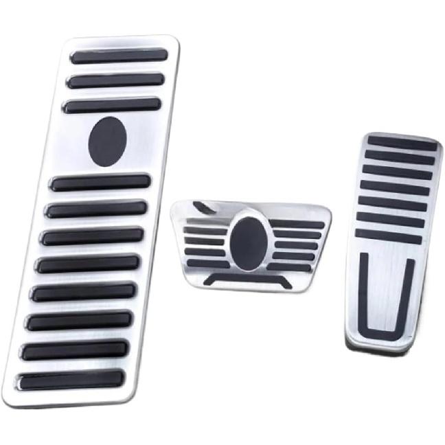 Compatible With Maserati Ghibli Levante Quattroporte 2014-2024 LHD Stainless Steel Footrest Dead Brake Gas Pedal Pad Cover Trim 2023 2022(Footrest