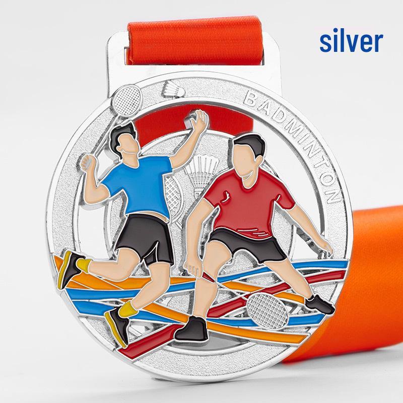 Children s Customizable Badminton Medal - Bronze, Gold, Honor, & Commemorative Options for Sports Competitions бронзовый