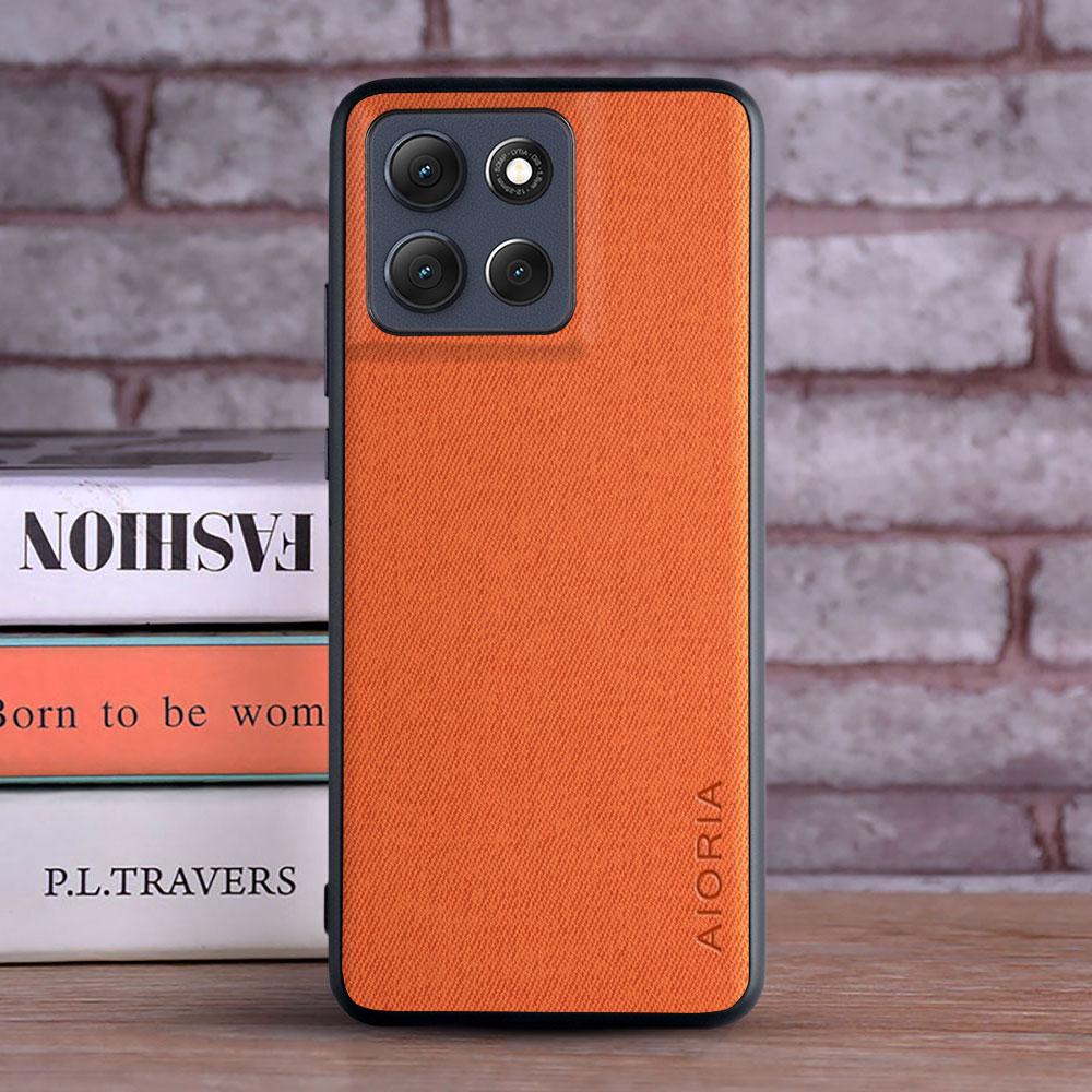 

Case for Motorola Moto G86 G56 G85 G55 G45 Soft TPU Hard PC material perfect touching feel for motorola Moto G86 G56 G85 Case for Moto G45 оранжевый