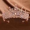 Diadema Corona Nuziale con Strass per Abito da Sera e Servizi Fotografici