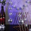Reflective Disco Ball Decoration Metallic Ball Hanging Ornaments For Christmas Tree Ceiling Display Birthday Wedding Party Decoration
