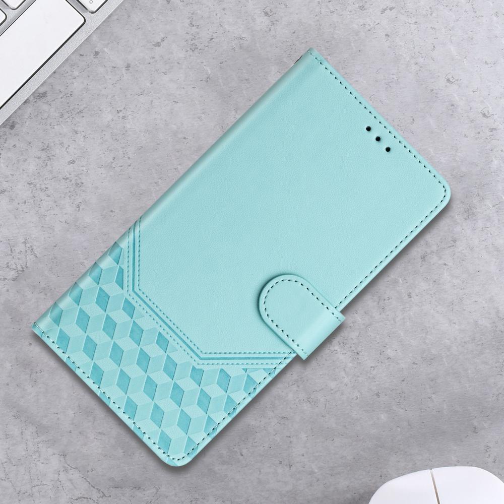 Honeycomb Leather Magnetic Wallet Flip Case for Huawei P60 Art P50 P40 P30 Pro P20 Mate 60 70 Lite - Shockproof Protective Cover