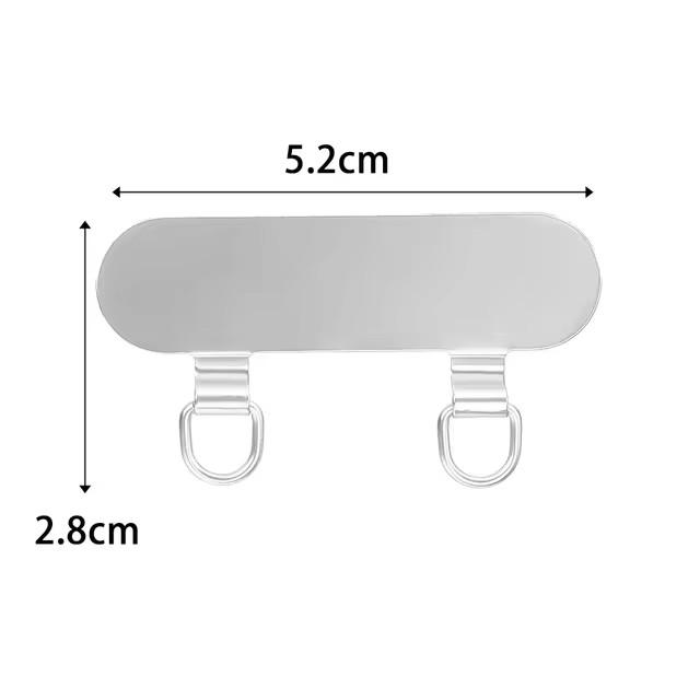 New Ultra-thin Stainless Steel Phone Tether Patch Replacement Phone Straps Gasket Sturdy Cellphone Safety Metal Connect Piece