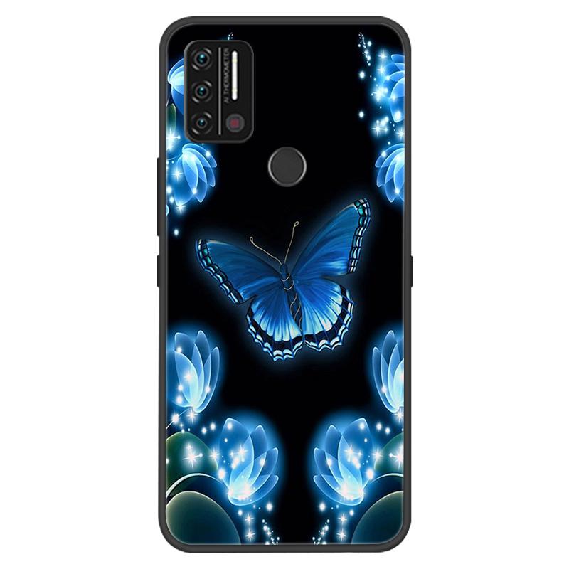 Custodia Per Umidigi A7 A9 Pro Custodie Morbido Silicone Protezione Stampa Coperture Nere per Umidigi A9 A7 Pro Funda Coque A9Pro A 9 Capa
