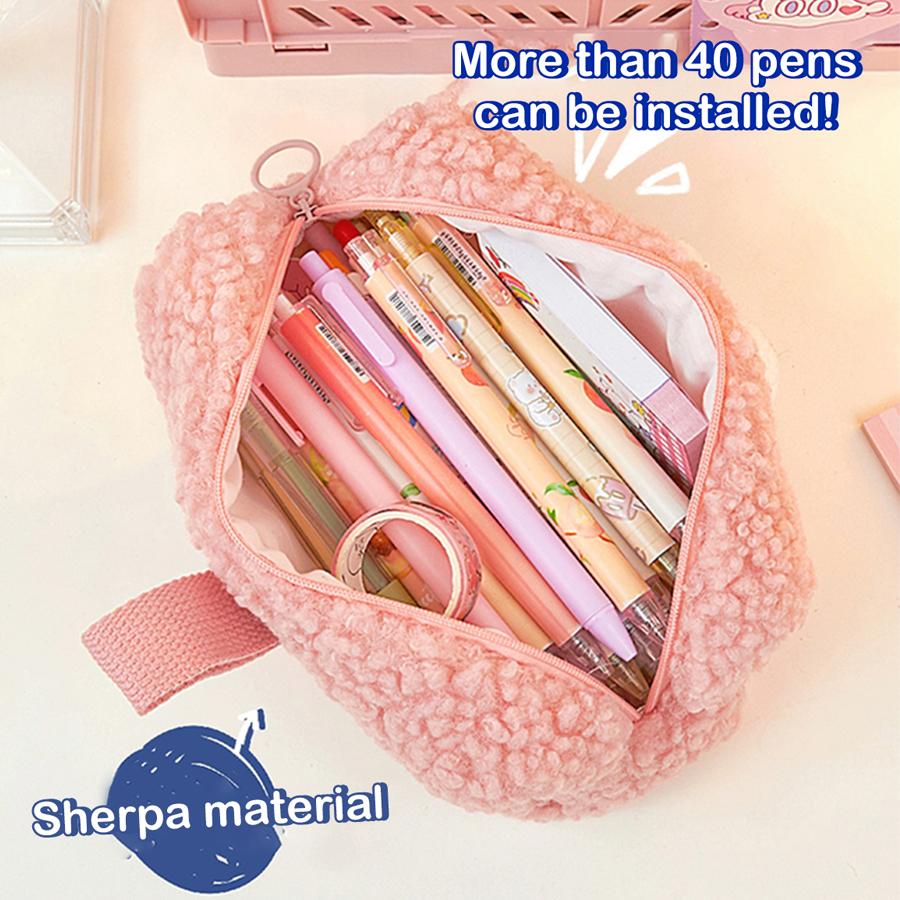 Plush Pencil Case Cute Cartoon Cute Cubs Storage bag Cosmetic Bag Korean Stationery school Supplies