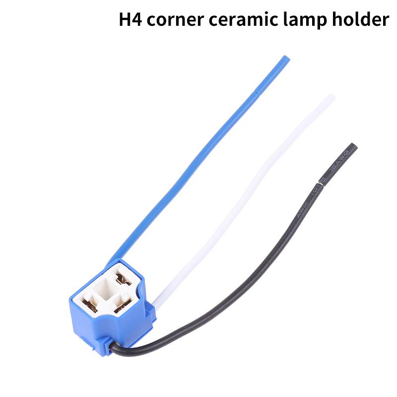 H7 H4 Car Truck Female Male Ceramic Headlight Extension Connector Plug Light Lamp Bulb Socket Adapter 12V 4A