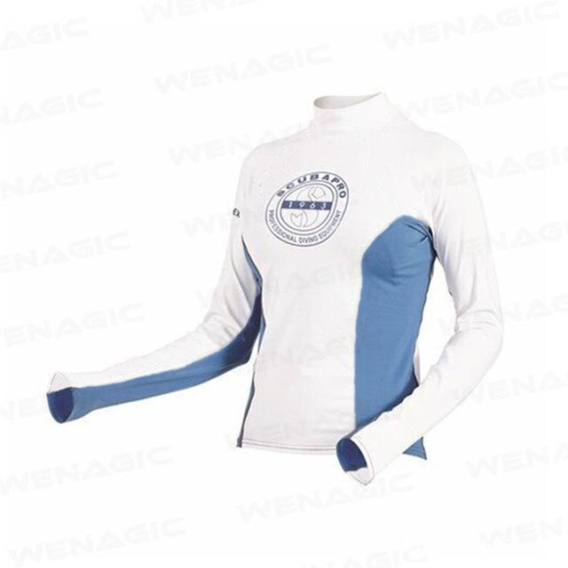 Quick-Dry Long Sleeve SCUBA Swim Shirt: Snorkeling, Surfing, Jellyfish Protection, Elastic Fit, Sun-Protection.