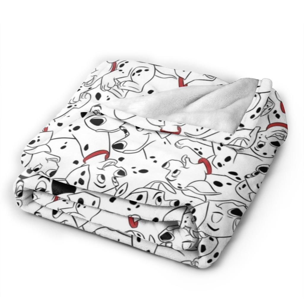 101 Dalmatians Cute DOG Pattern Blanket Anime Wool Vintage Warm Throw Blankets for Home Restaurant  Winter