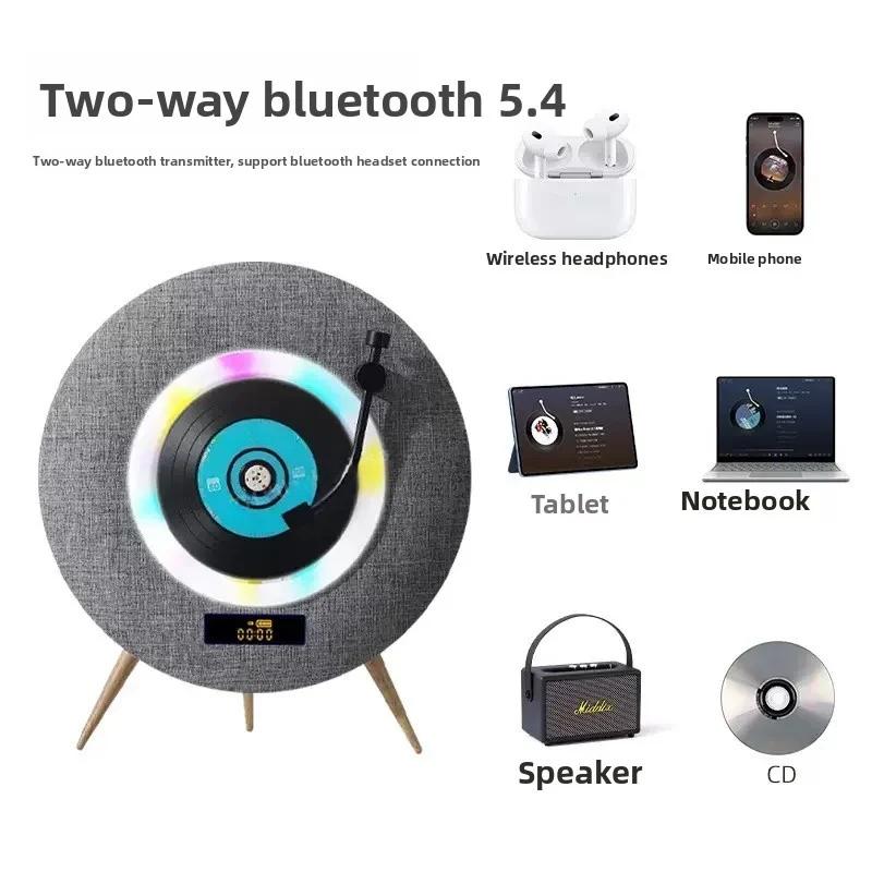 Altoparlante Bluetooth portatile lettore CD album schermo display LED batteria grande da 4000mAh Bluetooth 5.3 doppio altoparlante qualità del suono HIFI
