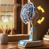 Retro USB Foldable Three-Speed Rechargeable Desktop Fan