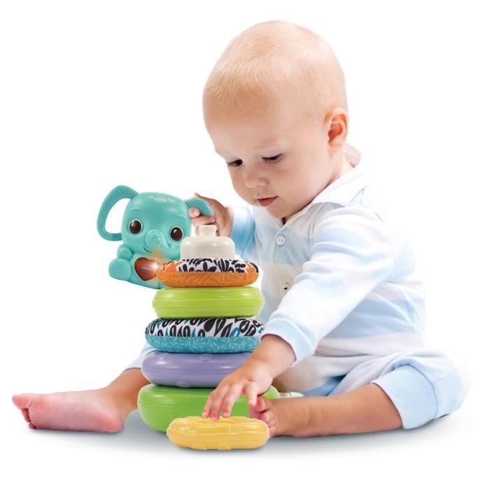 VTech Baby Play Green - Nino, Elephant Calf Stackable 3-in-1 (Bio-Sourced Plastic)