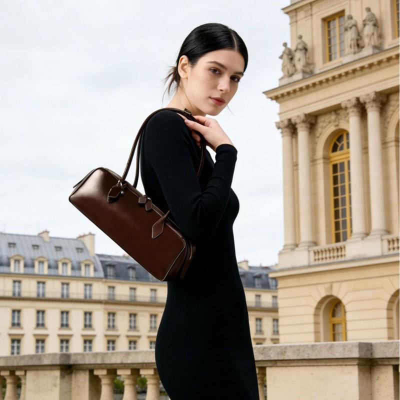 French Niche Sausage Bag Retro Underarm Stick All-match Commuting Fashionable Single-shoulder Handbag