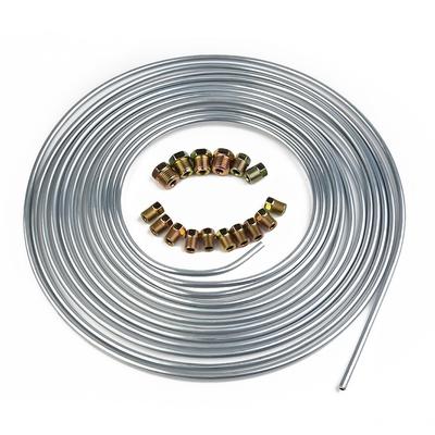 Parts Brake Line 1pc Zinc-coating 25 Feet Flexible With 16pcs Fittings