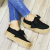 Frühling Damen Flats 2024 Schuhe Slipper Lässige Damen Canvas Schuhe Schleife Dicke Sohle Lazy Loafers Weibliche Espadrilles Flach