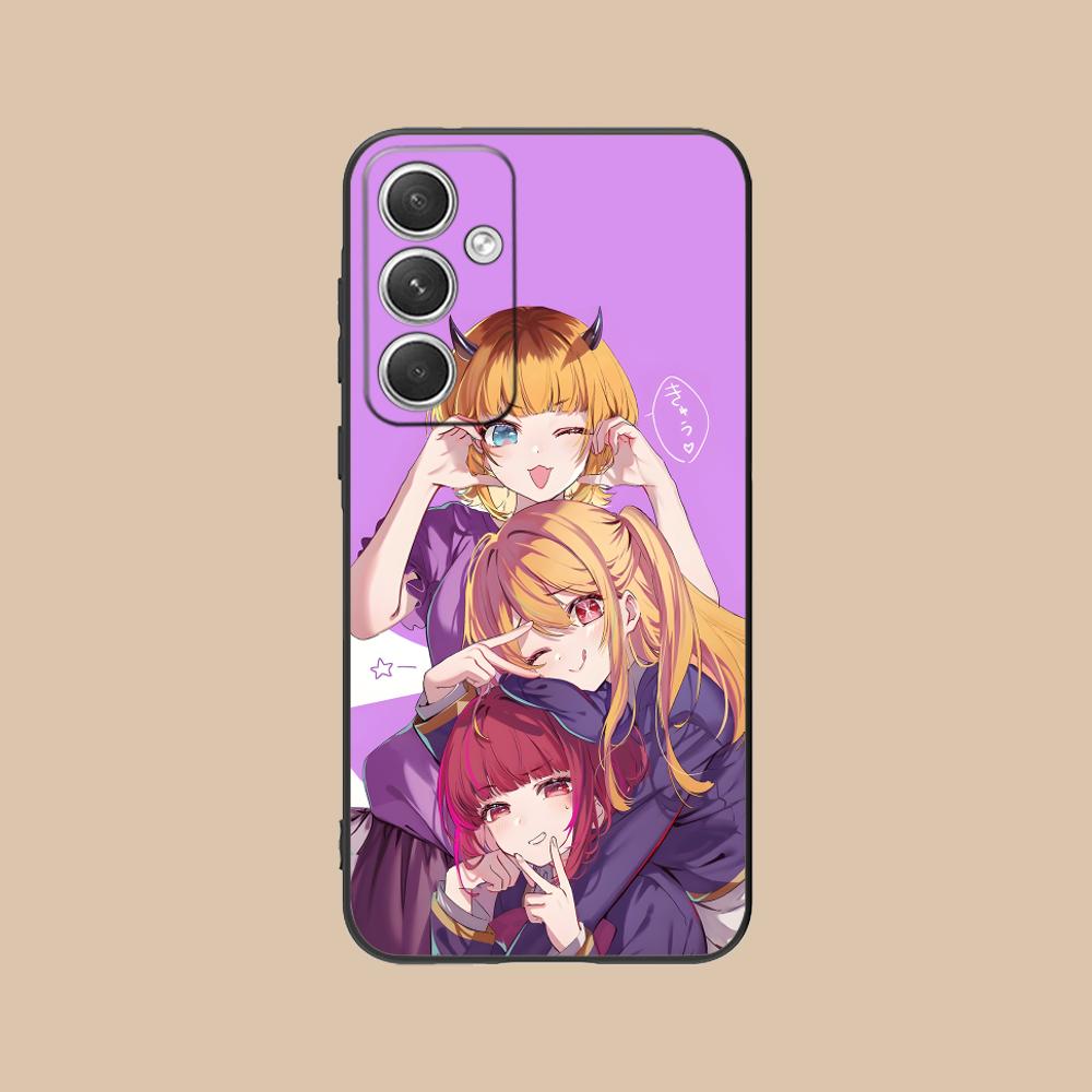 Oshi no ko B-Komachi Phone Case for Samsung Galaxy S25 S24 S23 S22 S21 S20 Note20 Plus FE Ultra Colour Protective Cover Pretty