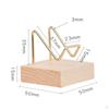 Display Holder Wooden Square Base Storage Rack for Fossils Specimens Agate