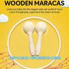 Wood Maraca Music Toy Early Education Toy For Children'S Orff Percussion Instruments