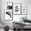 Green Leaf Poster Canvas Painting Plant Wall Art Pictures For Living Room Natural Modern Home Decorative Prints On The Wall