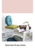 Japanese Style Multi-color Corduroy Square & Round Seat Cushion