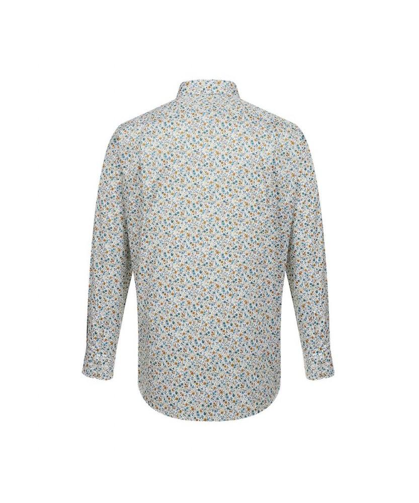 Dagseusyeocheu Flower Pattern Shirt Regular Fit White_Dlp1Shdl190A1