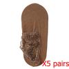 Women's Autumn Winter Thickened Warm Fleece Socks Lace Ankle Socks Non-slip Floor Socks