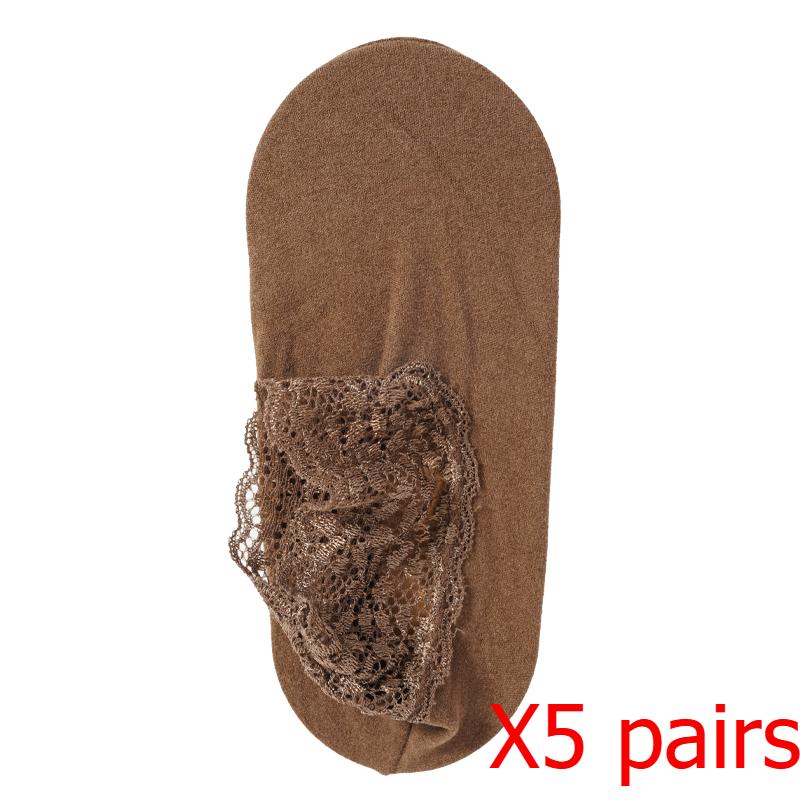 Women's Autumn Winter Thickened Warm Fleece Socks Lace Ankle Socks Non-slip Floor Socks
