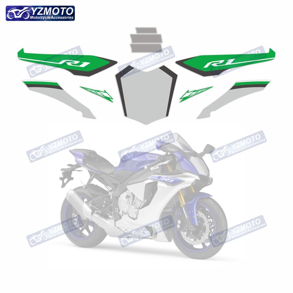 For YAMAHA YZF R1 YZF-R1 2015-2019 Motorcycle Accessories Sticker Full Vehicle Fairing Waterproof Decal Decorate Stickers Kit