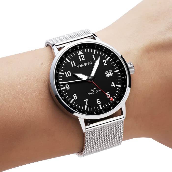 SVALBARD Voyager AA43 Watch with Quartz a Designer Watch from the Far Limited To 500 Pieces Authorized Retailer Men's Swiss-Made Movement, North,