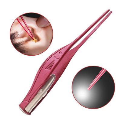 LED svítilna Ear Pick Remover Ear Cleaner Tweezer Ears Care Tool