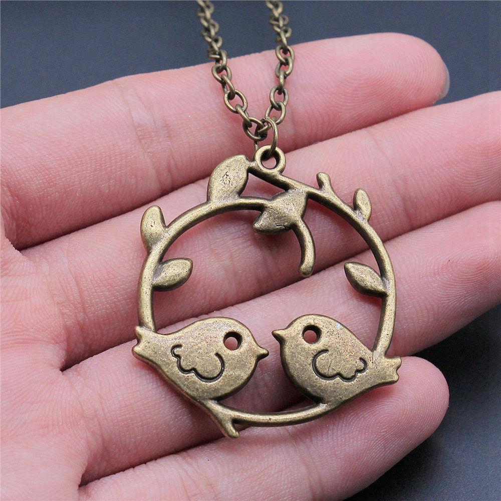 45cm Or 70cm Long Chain Necklace Bird Vintage Jewelry Supplies QN009