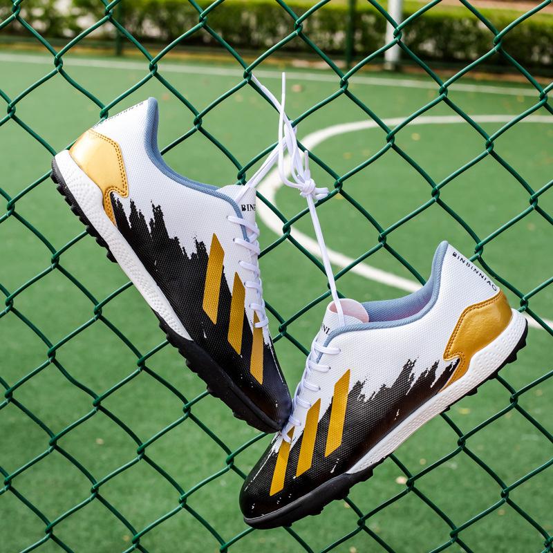 Ghete de fotbal Jinjiang pentru bărbați și femei, TF, unghii sparte, adulți, AG, unghii lungi, tineret, iarbă, pantofi de antrenament pentru studenți și băieți