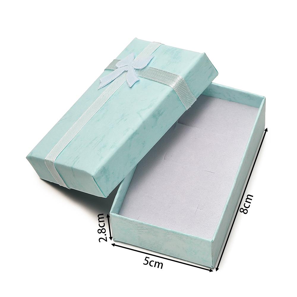 1pc High Quality Paper Ring Necklace Square Box Jewelry Necklace Earrings Rectangular Package Gift Box