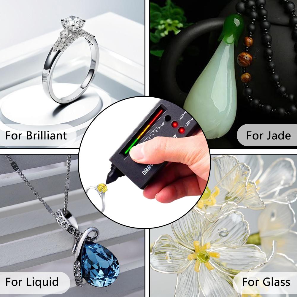 Professional Diamond Tester Pen, High Accuracy Diamond Selector Tester Kit, Solves Jewelry Diamond Authenticity Misjudgment