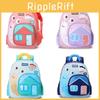 Kids Backpack With Cartoon Snail Print And Ventilated Back System For Toddler School Use