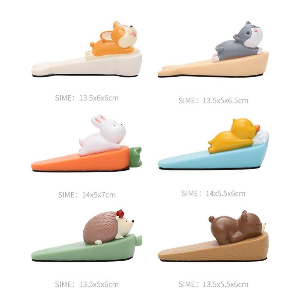 New PVC Cartoon Door Stopper Anti-pinch function Durable Door Blocking Mute Silent Block Flexible Shock Absorbent Block Door
