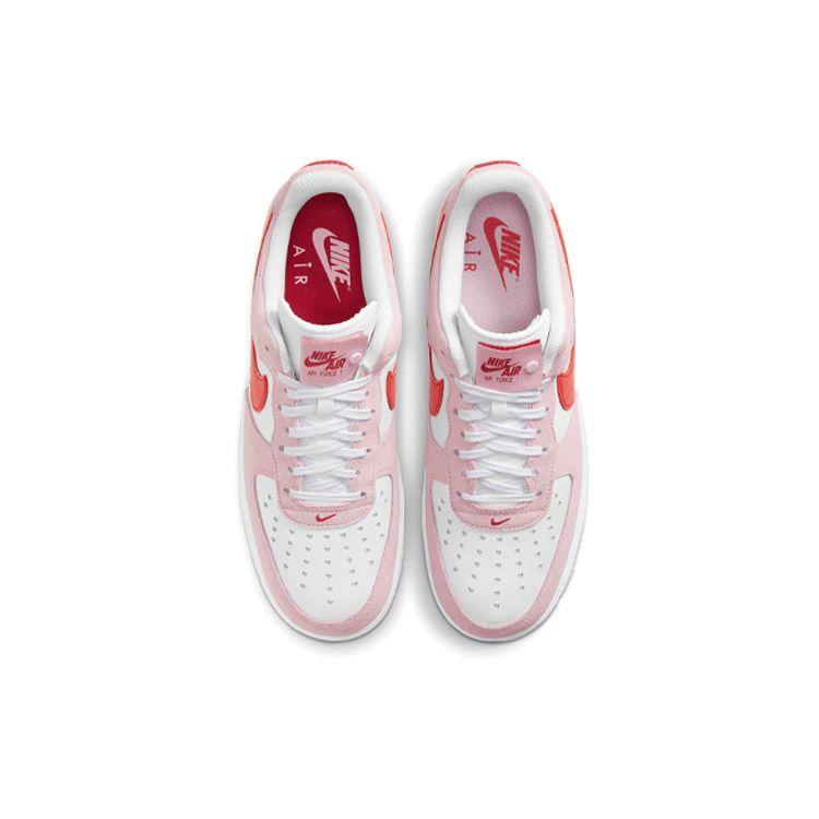 Nike Air Force 1 Low 07 QS Valentines Day Love Letter Unisex Sneakers Pink Tulip-Pink University-Red DD3384-600