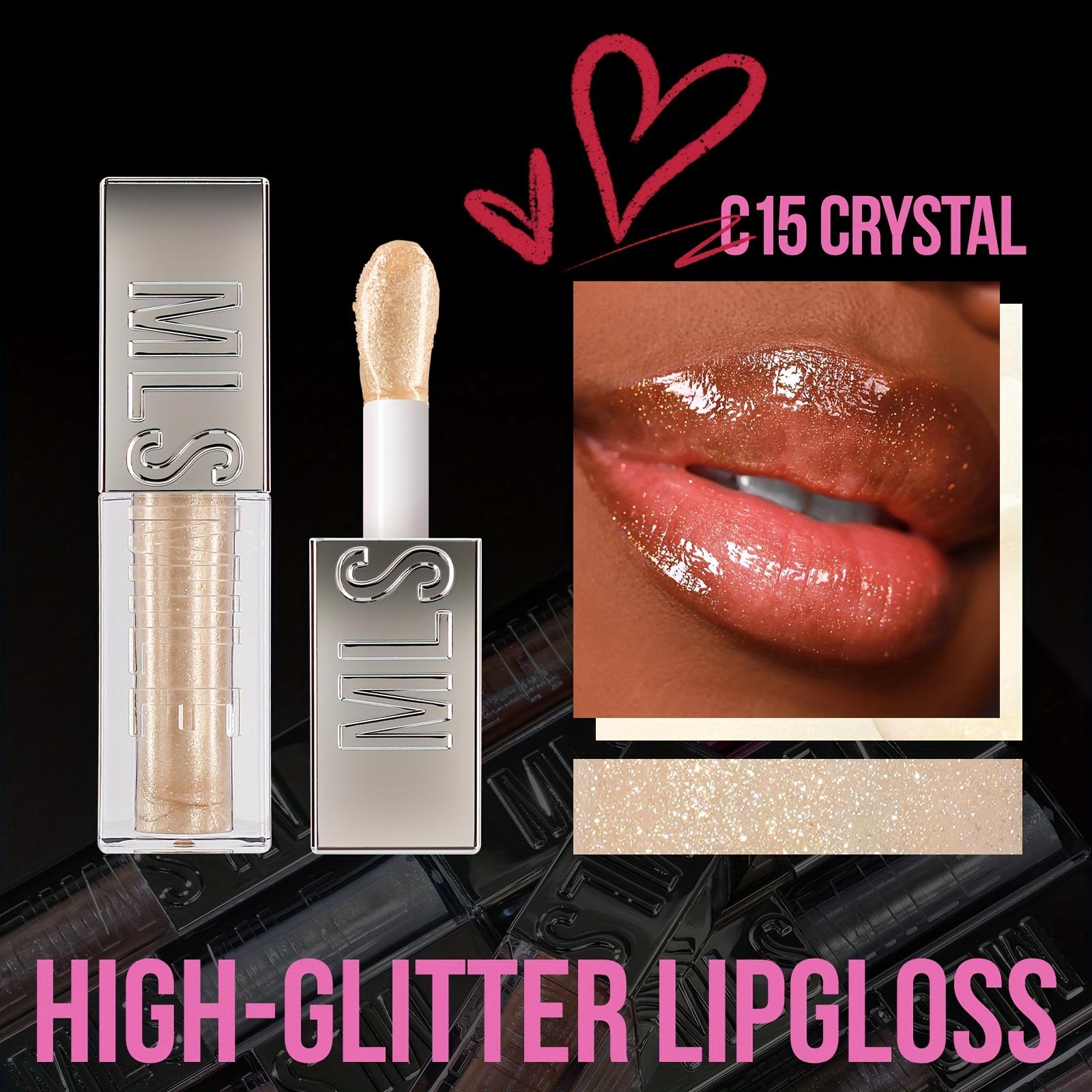 Lucidalabbra Sparkling Diamond 6 colori, formula idratante non appiccicosa, rossetto liquido, trucco labbra ideale per feste e regali