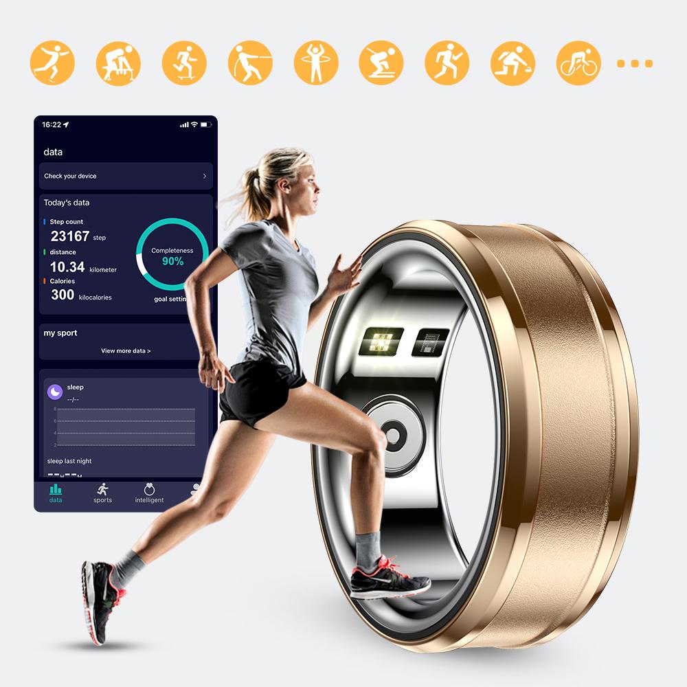 Anneau intelligent de haute qualité, moniteur de sommeil, étanche, fitness, santé, fréquence cardiaque, stress, Android, IOS, anneau de sport